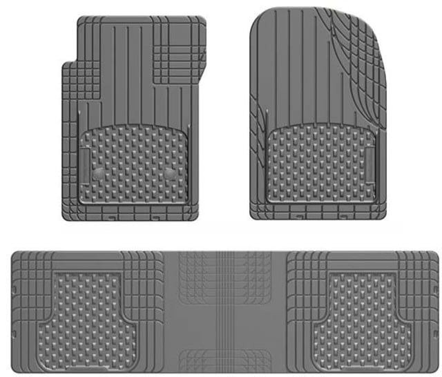 Weather Tech Trim-to-Fit Front and Rear OTH Mat Set Grey