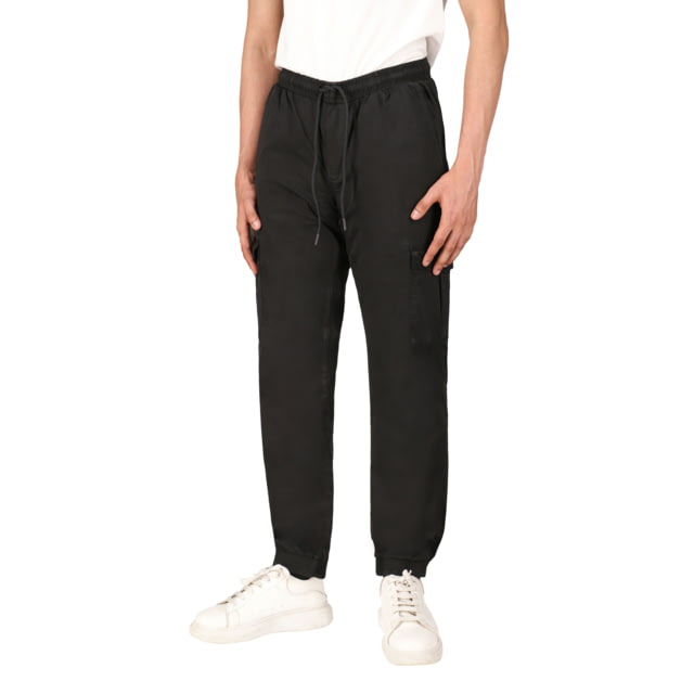 White Duck Cargo Stretch Jogger Pants - Men's Black Small