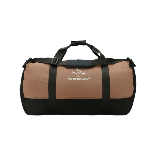 White Duck Filios Canvas Duffel Bag Brown/Black 48in x 20in