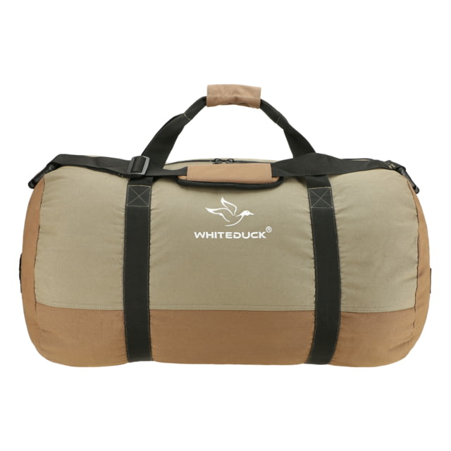White Duck Filios Canvas Duffel Bag Brown/Olive 48in x 20in