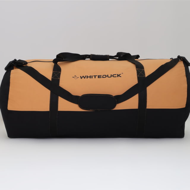 White Duck Filios Canvas Duffel Bag Tan/Black 48in x 20in