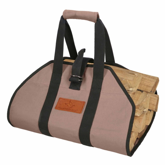 White Duck Firewood Log Carriers Diamond Shape Brown 38in x 18in