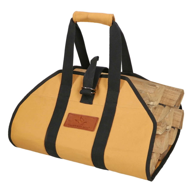 White Duck Firewood Log Carriers Diamond Shape Tan 38in x 18in