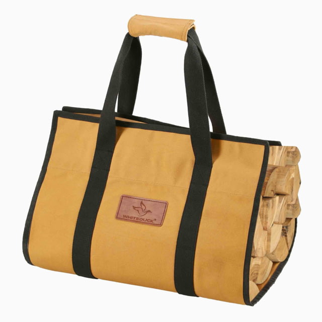 White Duck Firewood Log Carriers Rectangle Shape Tan 39inx18in