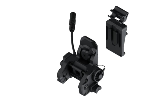Wilcox Wilcox DPAM NVG Mount/Quick Release Shroud Interface Plate/LEMO Pigtail Storage for HGU-56/SPH-4 Black