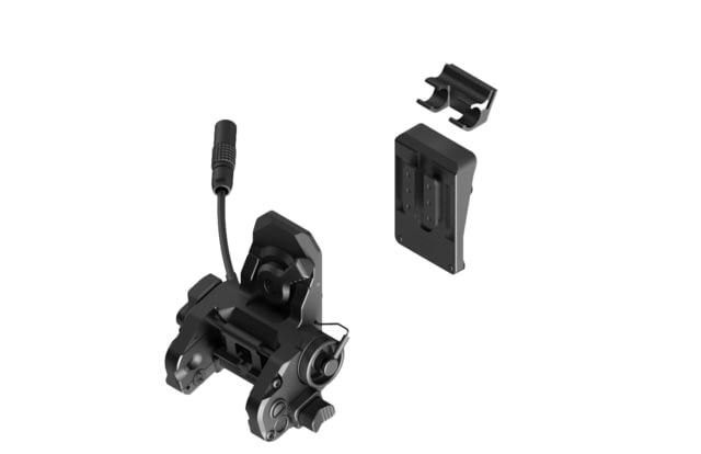 Wilcox Wilcox DPAM NVG Mount/Universal Interface Plate/LEMO Pigtail Storage for HGU-56/SPH-4 Shroud Black