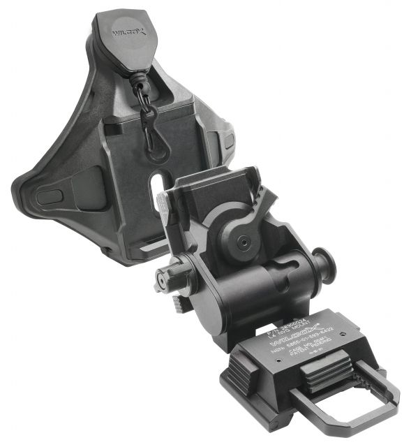 Wilcox Wilcox G24 Night Vision Mount w/Hybrid Shroud Black