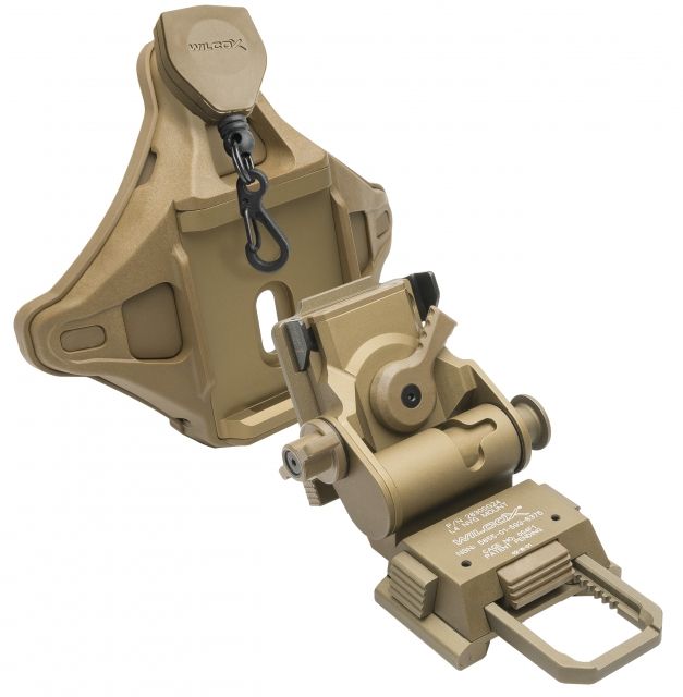 Wilcox Wilcox G24 Night Vision Mount w/Hybrid Shroud Tan
