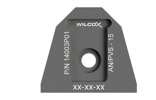 Wilcox Wilcox NVG Interface Shoe Adapter AN/PVS-15/15A Black