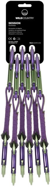 Wild Country Climbing Session Quickdraw Set Purple/Green 6X12cm