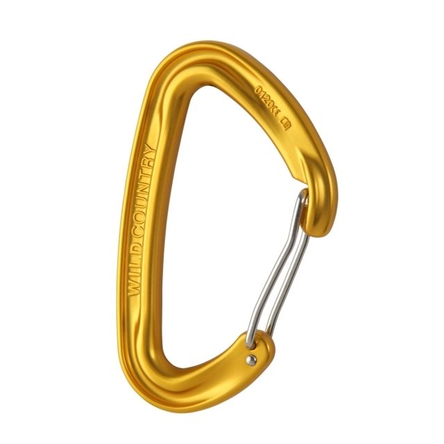 Wild Country Climbing Wildwire Carabiner Gold 40-WLD2-GL