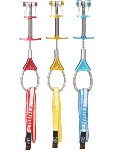 Wild Country Climbing Zero Friend Set Camming Devices Red/Yelow/Blue 01 - 03