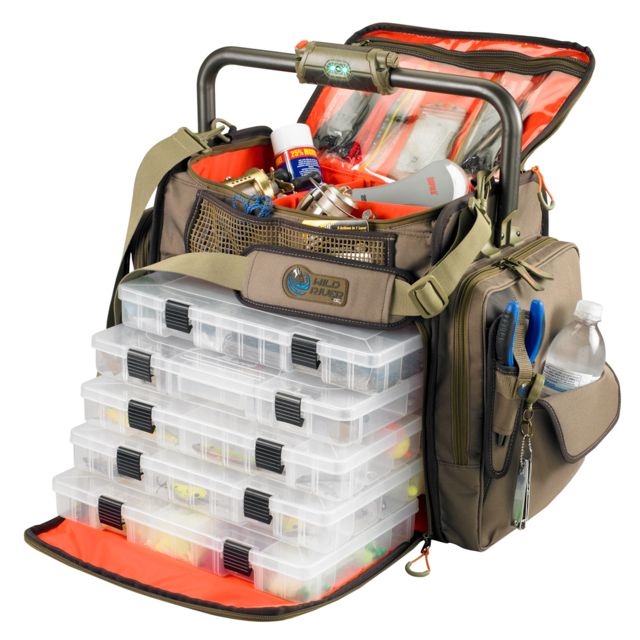 Wild River Lighted Bar Handle Tackle Bag w/5 PT3700 Trays FRONTIER