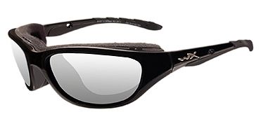 Wiley X AirRage Sunglasses - Clear Lens / Gloss Black Frame