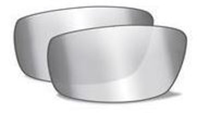 Wiley X WX Boss Replacement Parts - Silver Flash Smoke Grey Lens Only