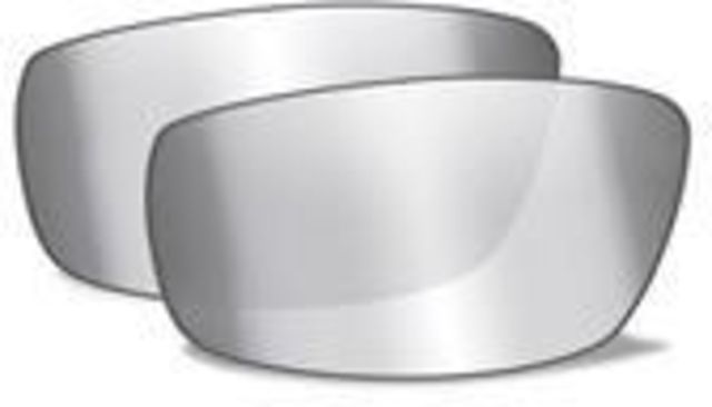 Wiley X Brick Replacement Parts - Silver Flash w/ Smoke Grey Tint Lens Only
