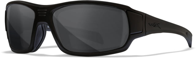 Wiley X Wiley X Changeable Series Breach XL 2.5 Captivate Sunglasses Matte Black Frame Gunmatel Logo Grey Clear Lens