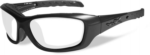 Wiley X WX Gravity Sunglasses - Clear Lens / Gloss Black Frame