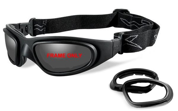 Wiley X SG-1 Replacement Parts - Matte Black Frame Only w/ accessories2 Pair Lens Gaskets No Lens