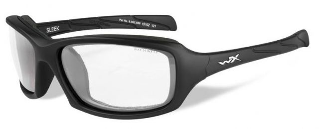 Wiley X WX Sleek Sunglasses - Clear Lens / Matte Black Frame