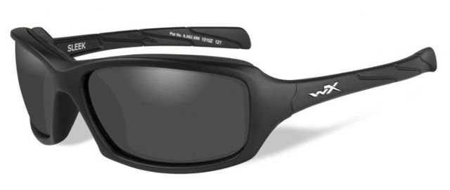Wiley X Wiley X WX Sleek Sunglasses - Smoke Grey Lens / Matte Black Frame