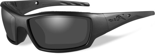 Wiley X WX Tide Black OPS Sunglasses - Smoke Grey Lens / Matte Black Frame WX