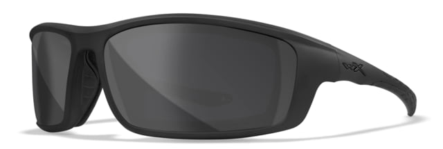 Wiley X WX Grid Sunglasses Matte Black Frame Grey Lens