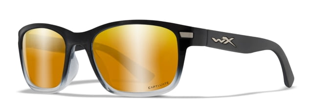 Wiley X WX HELIX Sunglasses Captivate Polarized Bronze Mirror Lens/ Gloss Black