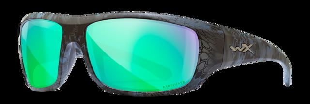 Wiley X WX Omega Sunglasses Kryptek Neptune Frame Captivate Pol Green Mirror Lenses
