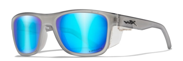 Wiley X WX OVATION Sunglasses Capitvate Polarized Blue Mirror Lens/ Matte Slate