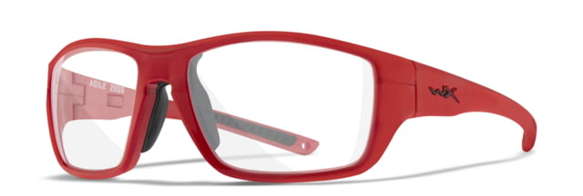 Wiley X YF Agile Sunglasses Gloss Red Clips