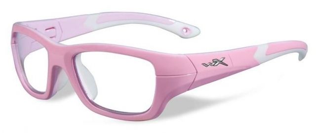 Wiley X Youth Force Flash SunglassesRock Candy PinkClear Lens