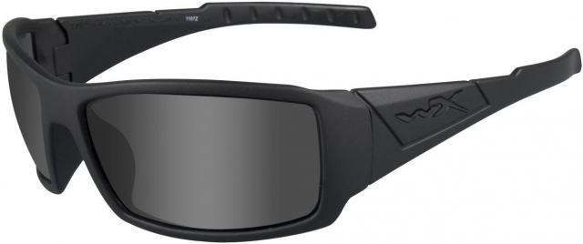 Wiley X WX Twisted Black OPS Sunglasses - Smoke Grey Lens / Matte Black Frame