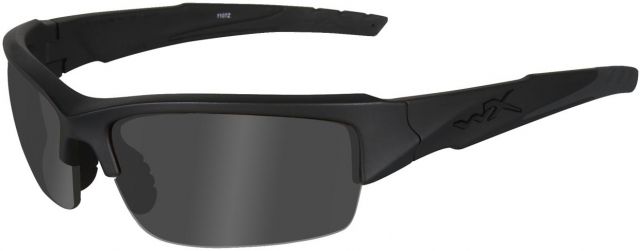 Wiley X WX Valor Black Ops Sunglasses - Smoke Grey Lens / Matte Black Frame
