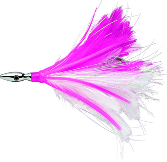 Williamson Flash Feather Rigged Trolling Lure Pink/White 4in