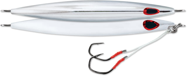 Williamson Williamson Kensaki Jig 280 Sinking VMC Double Assist HK Silver Uv 9-7/8oz 7-1/4in