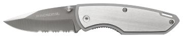 Winchester 2.6in All-Steel Serrated Folding Knife