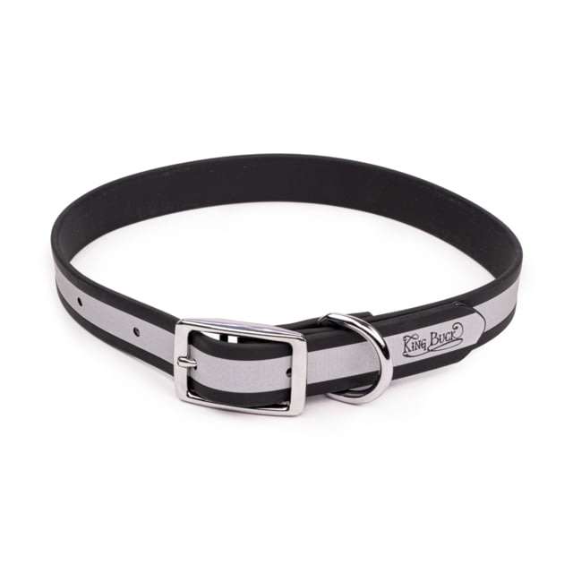 King Buck Core D Ring High Visibility Reflective Collar Black L/XL