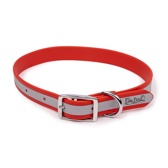 King Buck Core D Ring High Visibility Reflective Collar Red M/L