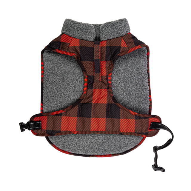 King Buck Quilted Dog Jacket Buffalo Red S/M