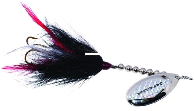 Windels Tackle Company Muskie Harasser Bucktail Spinner Black/Silver 7in