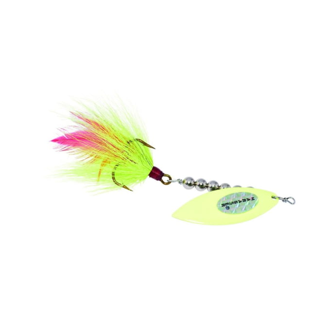 Windels Tackle Company Pike Harasser Magnum Bucktail Spinner 5/0 Hook Chartreuse/Chartreuse #5 Blade 6in 3/4oz