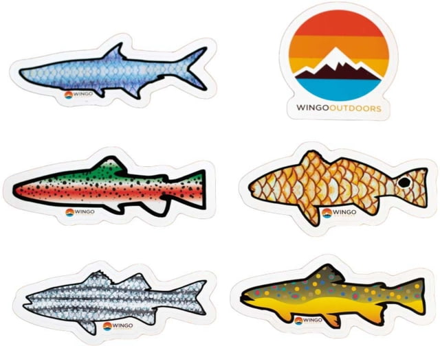 Wingo Outdoors Decal Stickers 6-Pack