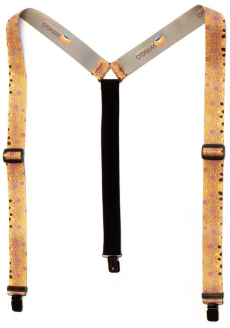Wingo Outdoors Fish Skin Suspenders Brown Trout 40 to 62 inches