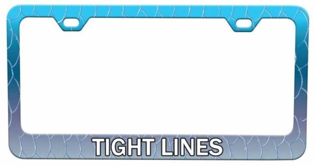 Wingo Outdoors License Plate Frame Tarpon/Tight Lines