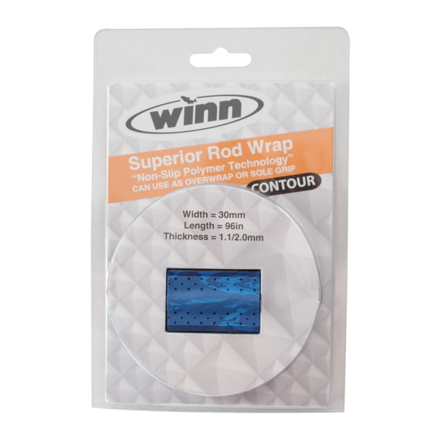 Winn Grips CONTOUR Rod Grip Overwrap 96in L30mmW Blue Camo All-Weather-Durable WD Polymer Material