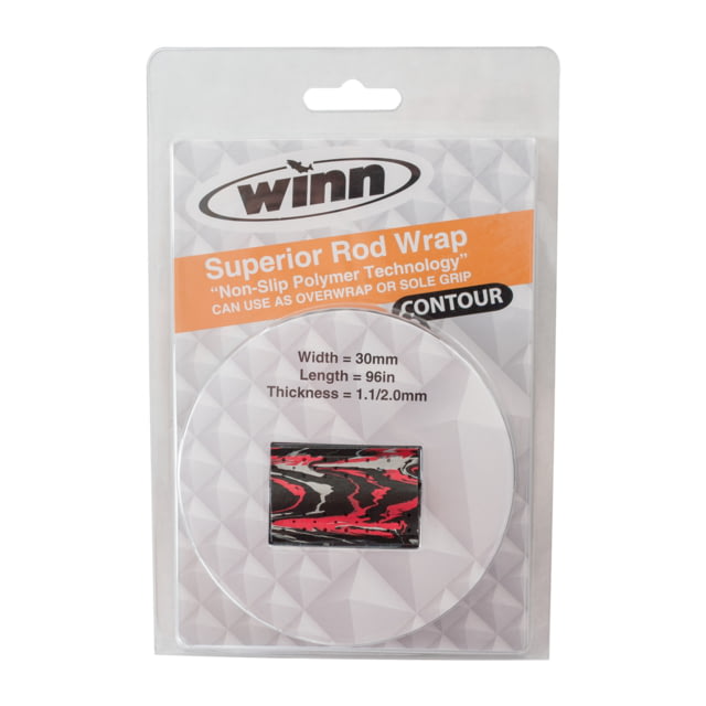 Winn Grips CONTOUR Rod Grip Overwrap 96in L30mmW Wildfire All-Weather-Durable WD Polymer Material
