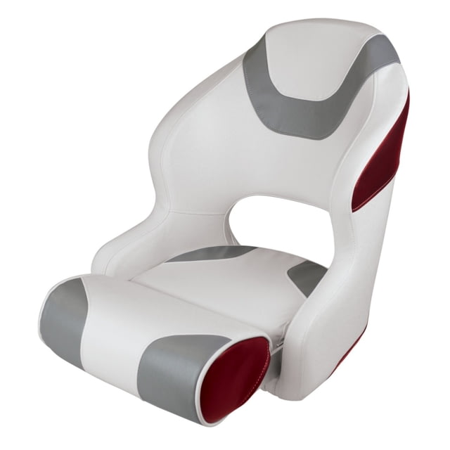 Wise Wise Baja Bucket Seat w/ Flip Up Bolster Brite White/Marble Grey/Dark Red Large