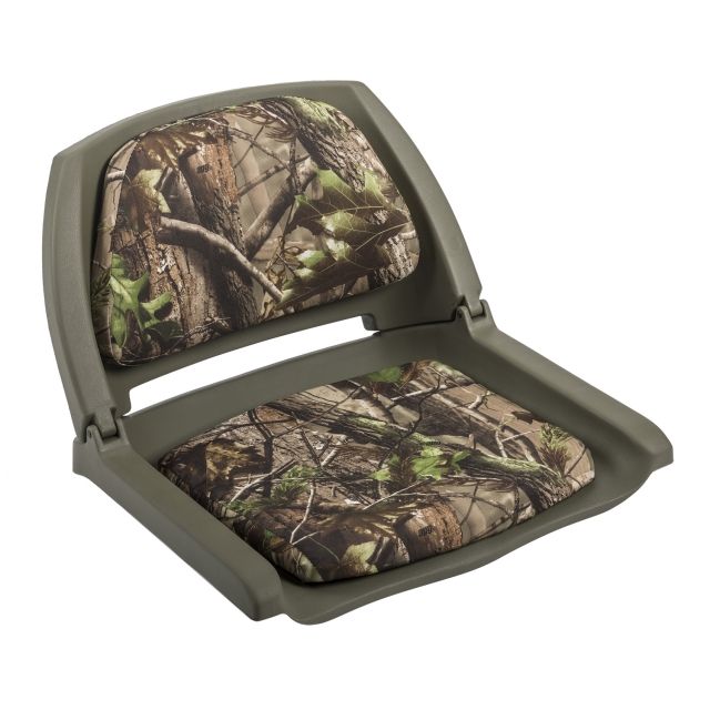 Wise Camo Padded Plastic Fold Down Green Shell/Apg Cushons Medium
