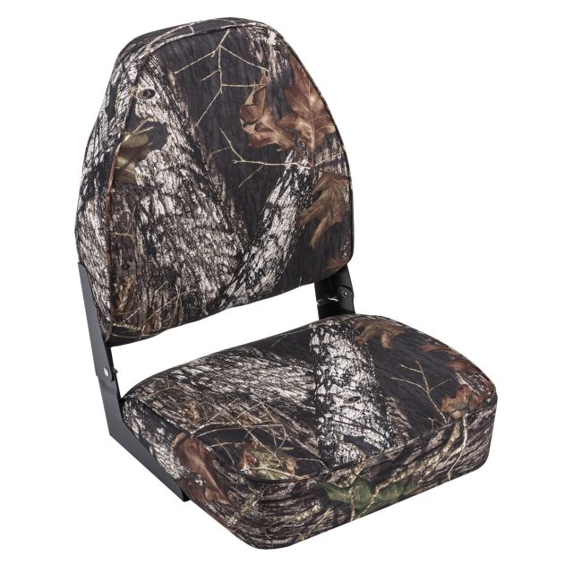 Wise High Back Camo Boat Seat Break Up Country Medium